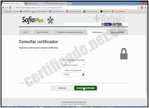 Descargar certificado SENA Sofía Plus