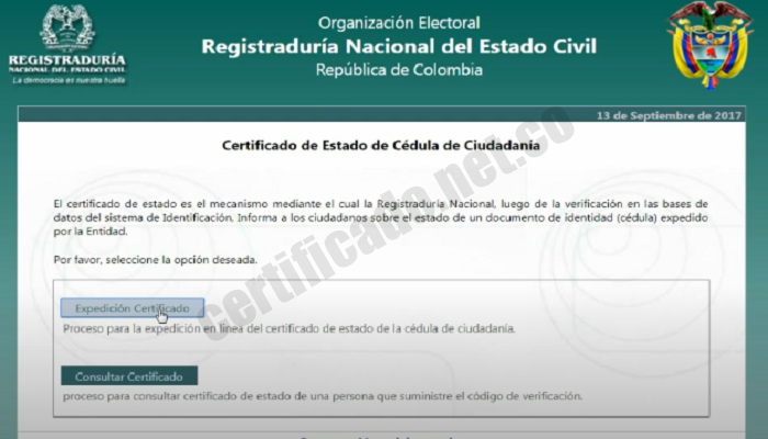 certificado de cédula 3