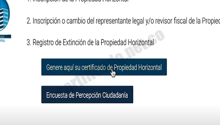 certificado propiedad horizontal